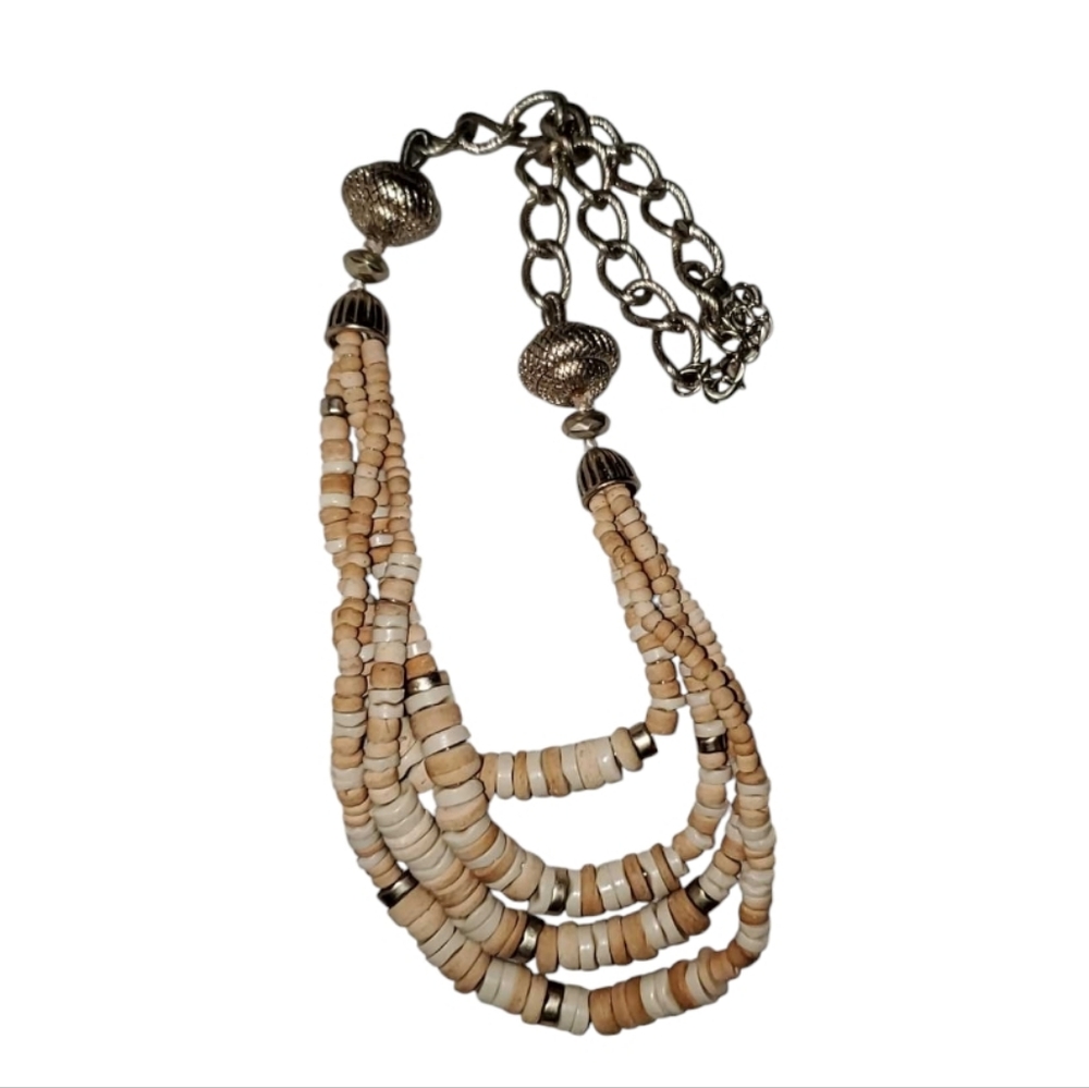 10 Multi Strand Beaded Necklace Lot Bundle 18 - 24" - Picture 7 of 14